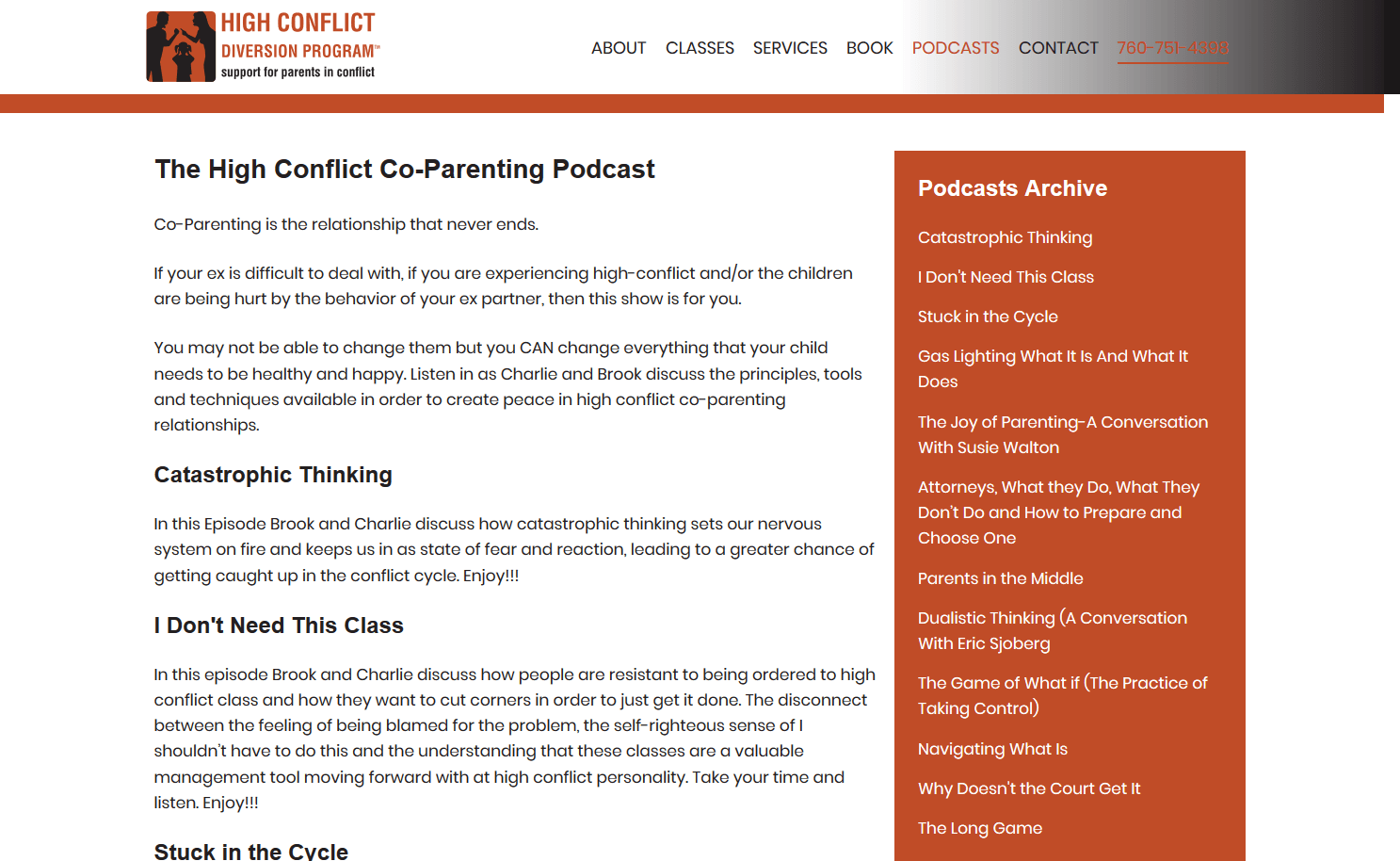 High Conflict Diversion Program Podcast